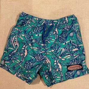 Vineyard Vines Boys’ Printed Chappy Swim Trunks Size 2T